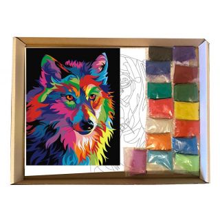 Набор Радужный Волк А3