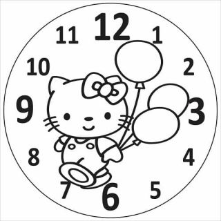 Песочный трафарет Часы Кошечка - Купить по цене от 120.00 руб.