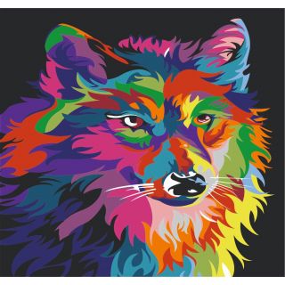 Набор Радужный Волк А3