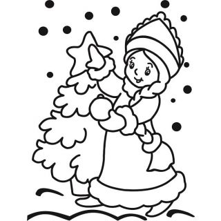 "Снегурочка №1 А4"