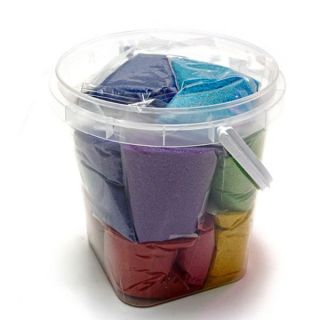 Набор цветного песка в ведерке Песочный мир