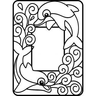 Рамка Дельфины А4