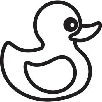 Трафареты Уточка №1 для раскрашивания песком А6