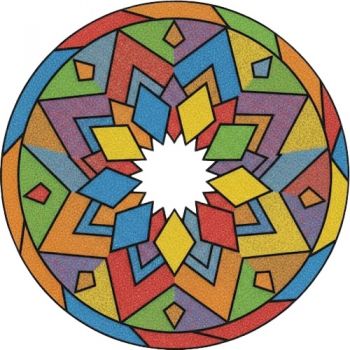 Трафарет для раскрашивания песком,