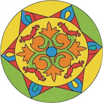 Трафарет для раскрашивания песком,