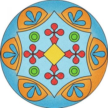 Трафарет для раскрашивания песком,