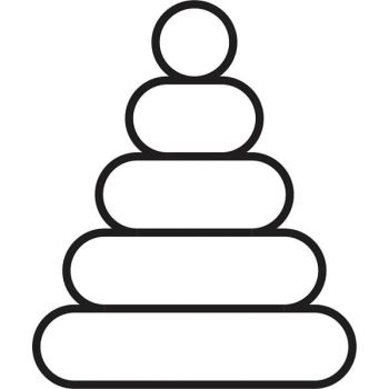 Трафарет Пирамида для раскрашивания песком А6