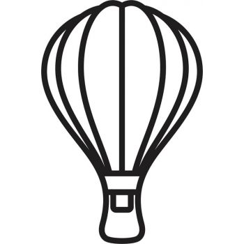 Трафарет Воздушный шар для раскрашивания песком А6