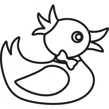 Трафареты Уточка №2 для раскрашивания песком А6