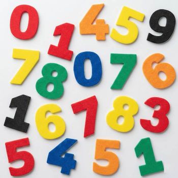 Набор "Цифры" из фоамирана EVA (ЭВА), 50 шт.