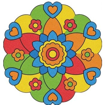 Трафарет для раскрашивания песком,