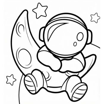 Трафарет Бычка №4 А4 для раскрашивания песком