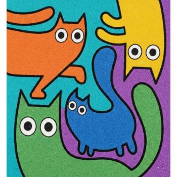 Трафарет Бычка №3 для раскрашивания песком