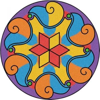 Трафарет для раскрашивания песком,