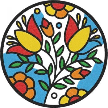 Трафарет для раскрашивания песком,