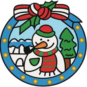 Трафарет для раскрашивания песком,