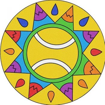 Трафарет для раскрашивания песком,