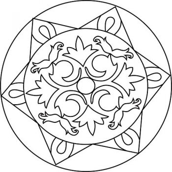 Трафарет для раскрашивания песком,