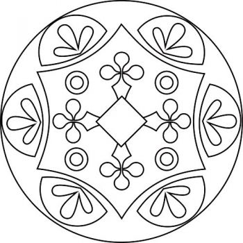 Трафарет для раскрашивания песком,