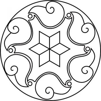 Трафарет для раскрашивания песком,