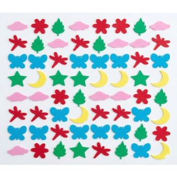 Набор "Фигурки Ассорти" из фоамирана EVA (ЭВА), 50 шт.