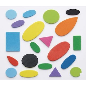 Набор "Геометрические фигуры" из фоамирана EVA (ЭВА), 50 шт.