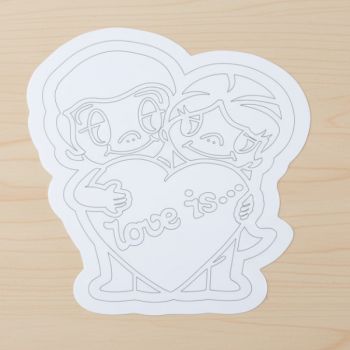 Магнитный трафарет LOVE IS