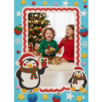 Трафарет Дед мороз №1, Трафарет для рисования песком формата,